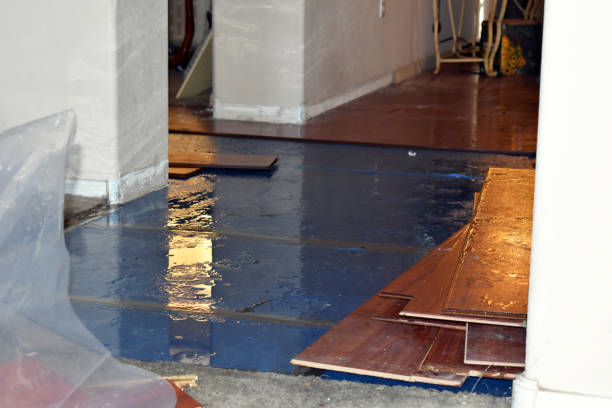 Professional Emergency Water Damage Restoration technician working in New Castle, CO